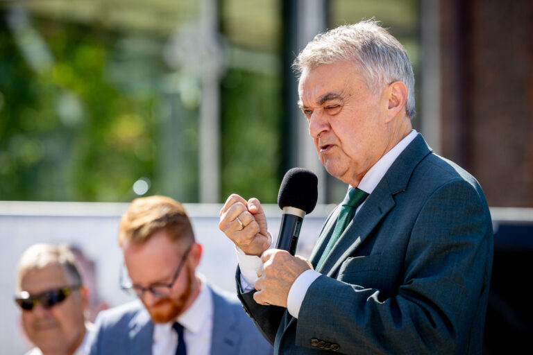 NRW-Innenminister Herbert Reul bei einer Wahlkampfveranstaltung